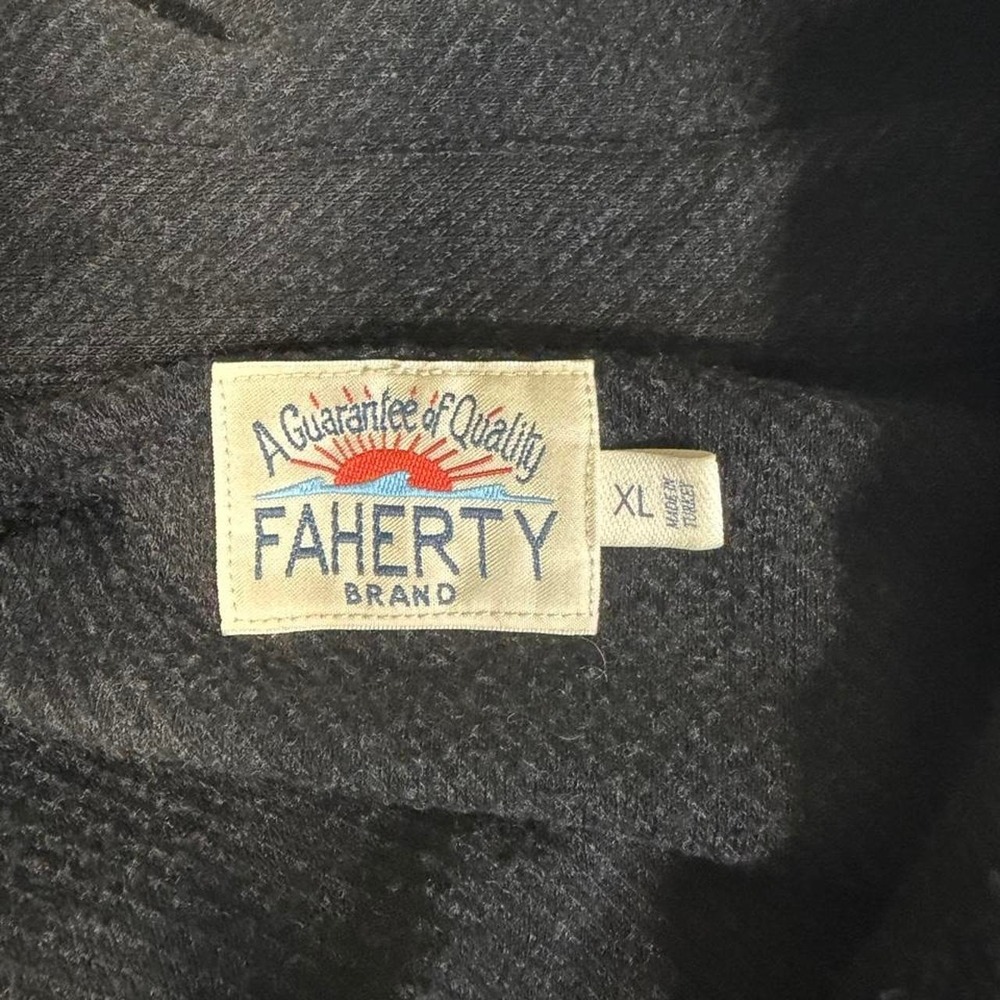 Faherty
Men's XL Black Heather Heavyweight Button Up Shirt Overshirt Stretch - Picture 2 of 7